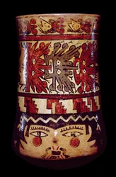 Pot cylindrique, style Nazca tardif
